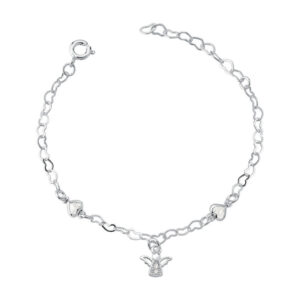 Pulseira Anjinho - Semijoia com Banho de Prata