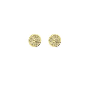 Brinco Pai Nosso Diamantado - Semijoia com Banho de Ouro