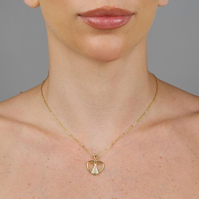 Aparecida Vazada Zirconia_coraçao